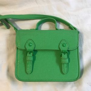 Topshop neon green crossbody bag